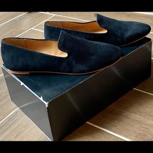 New J. Crew Black Suede Womens Loafer Size 8